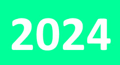 2024 sur fo,nd vert