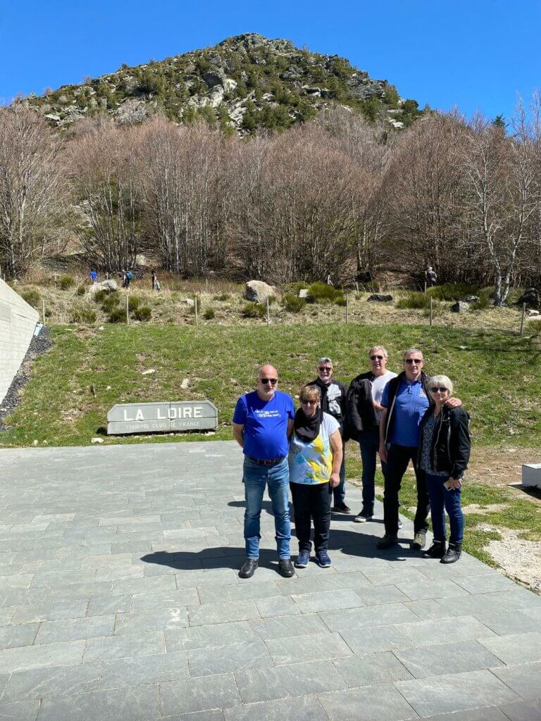 Une partie du groupe au mont Gerbier