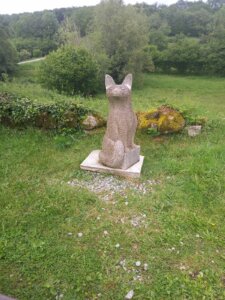 Sculpture d'un renard