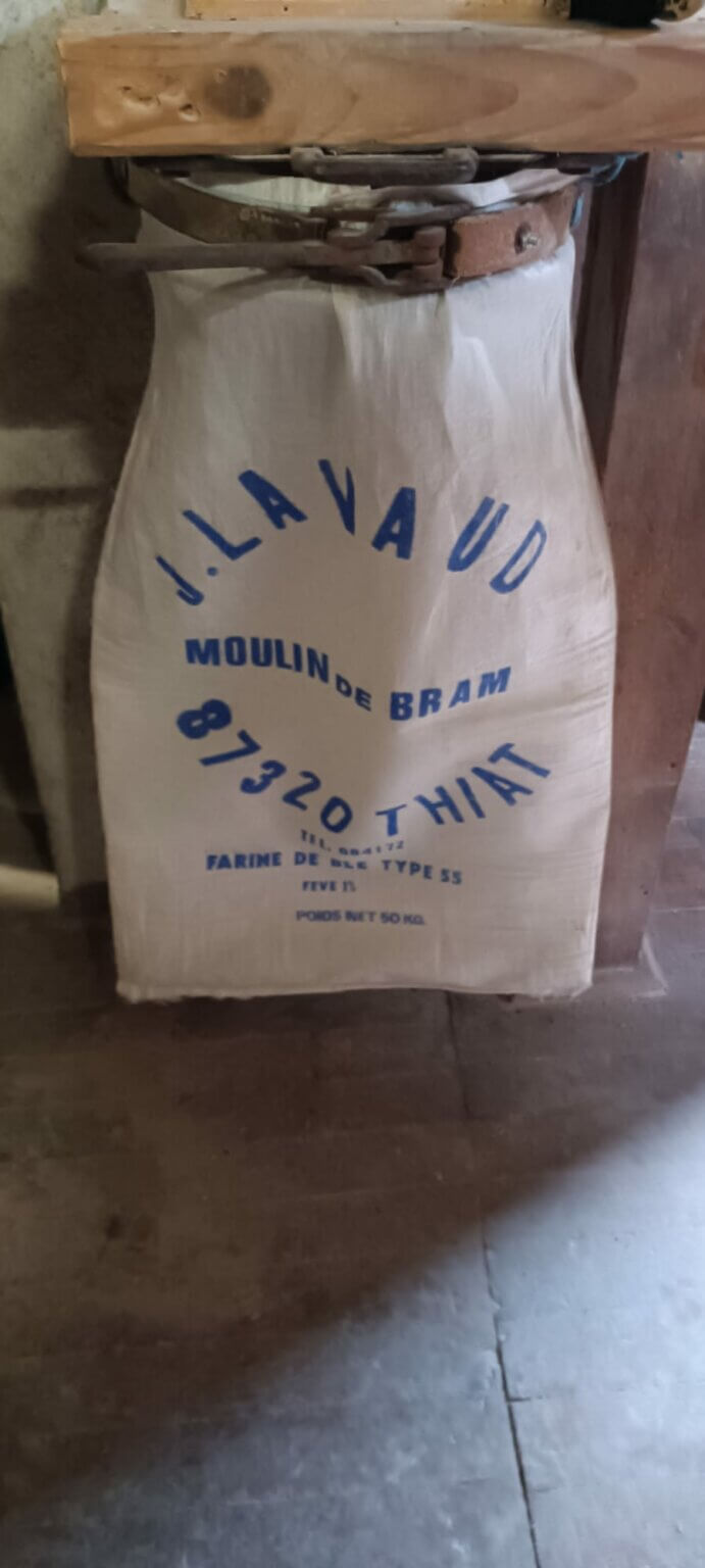 Sac de farine en sortie de chaine de fabrication
