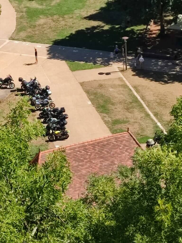Motos vue des jardins panoramiques de Limeuil