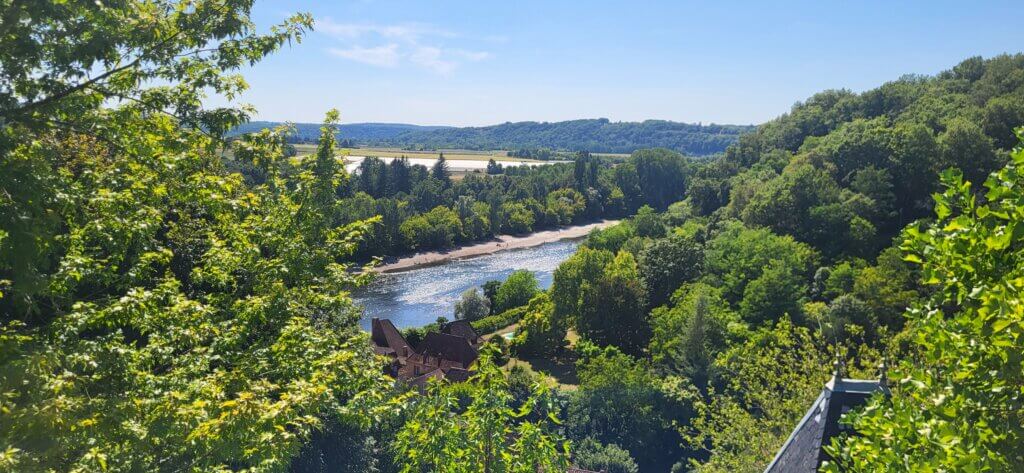 Vue sur la rivière Dordogne