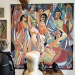 Tableau insipré des 3 grâces de Picasso - Atelier Carrasco