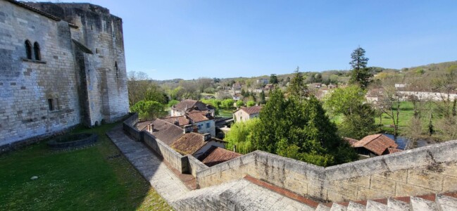 Vue des remparts du château