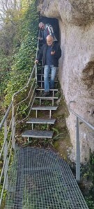 Descente escaliers métalliques au cluzeau d'Argentine